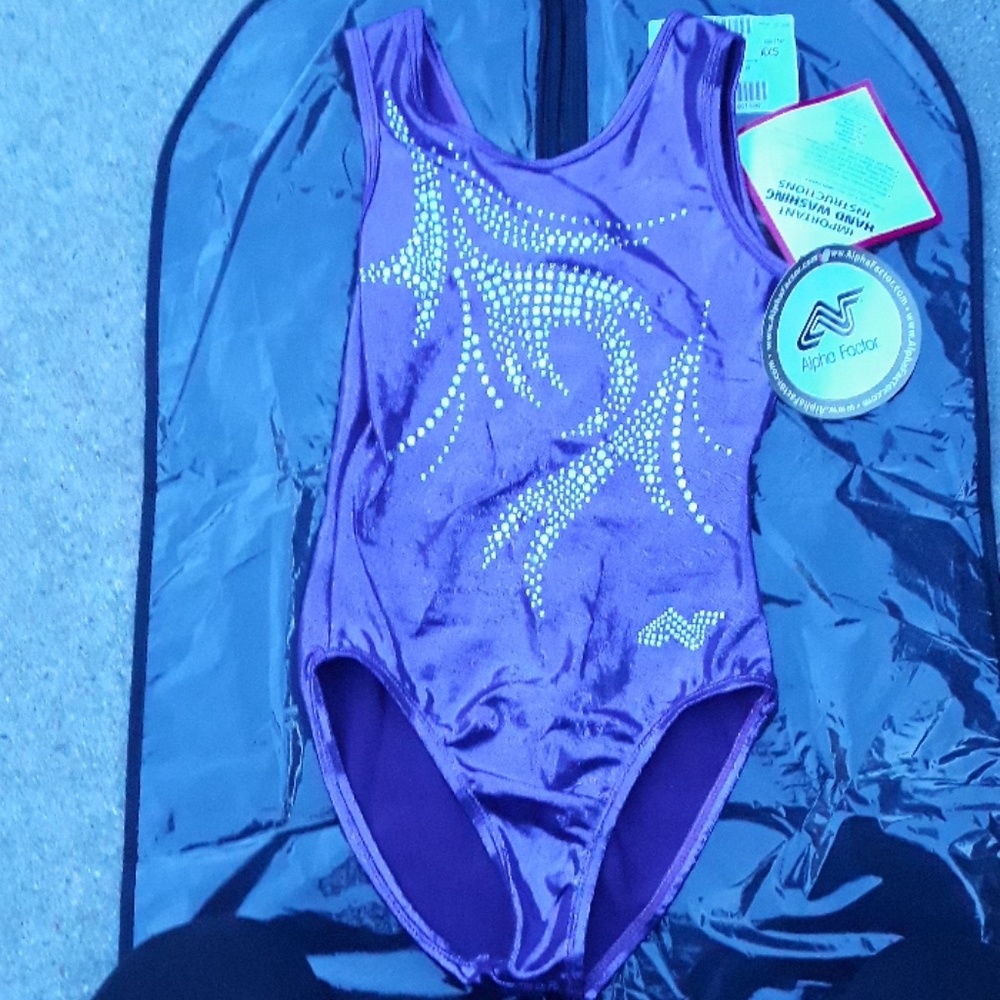 Nwt alpha factor gymnastic leotard